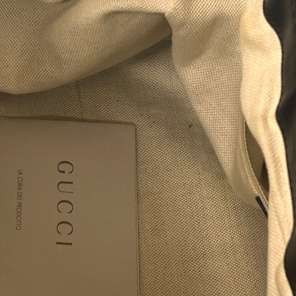 Gucci Dark Brown Embossed Shoulder Bag - Picture 5 of 11